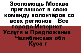 Зоопомощь.Москва приглашает в свою команду волонтёров со всех регионов - Все города Интернет » Услуги и Предложения   . Челябинская обл.,Куса г.